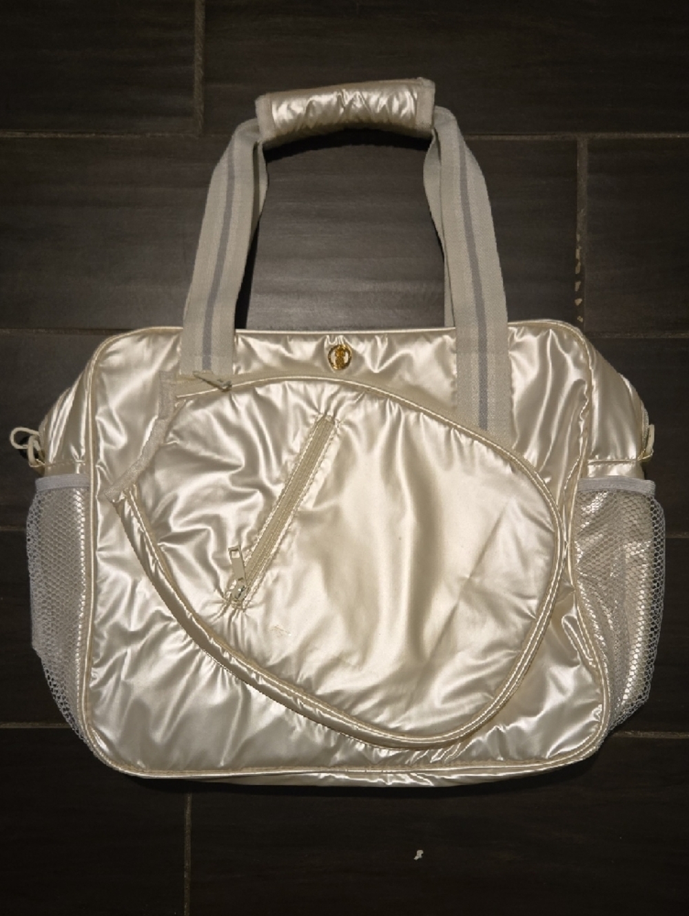 Simply Souther White Pearl Pickleball Tote NWOT - Picture 2 of 4